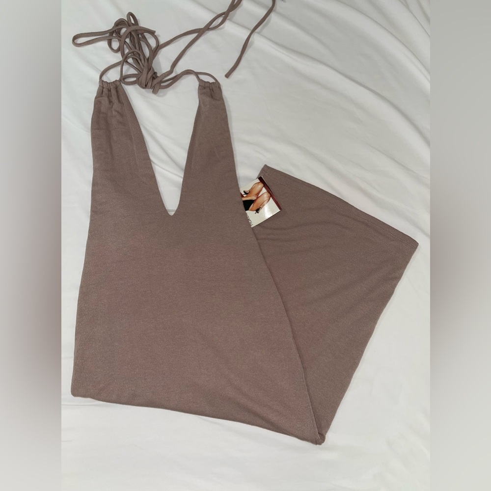 Naked Wardrobe halter midi dress